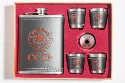 Набор- фляжка и стопки подарочные &quot;СССР&quot;