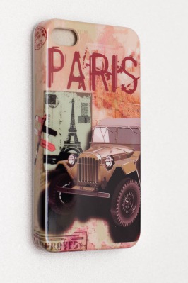 Чехол накладка для iPhone 4G, iPhone 4GS "Paris"