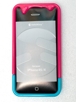 Чехол для iPhone 4, iPhone 4S Талое мороженое лазурно-красный купить недорого в Москве - вид 3 миниатюра
