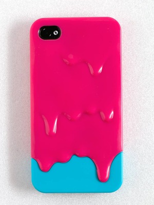 Чехол для iPhone 4, iPhone 4S Талое мороженое лазурно-красный купить недорого в Москве - вид 5 миниатюра